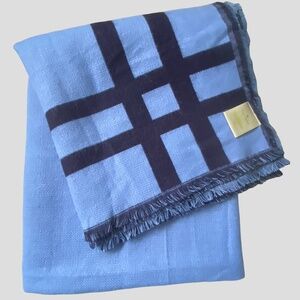 Kate Spade Blue Cozy Soft Throw Blanket